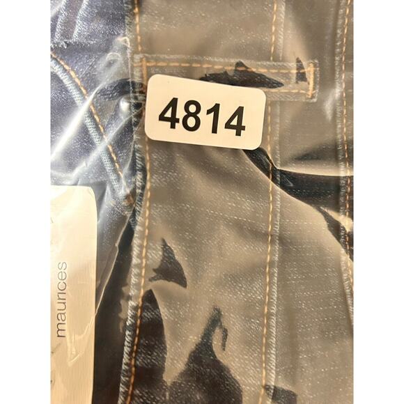 M Jeans by Maurices Womens Size 16W Classic Mid Rise Slim Boot Blue Dark Wash - Picture 9 of 13